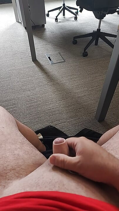 Handjob at the office