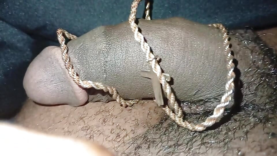 Rostige kette auf schwanz