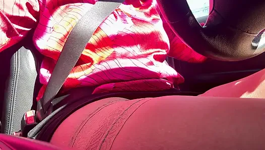 I pulled over and rubbed my pussy in the car until I had an intense orgasm.