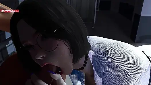 Pixel Жрица с запретным очарованием - 3D анимация, хентай