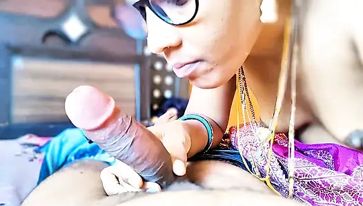 Hot Indian Couple Blowjob - Cum in Mouth