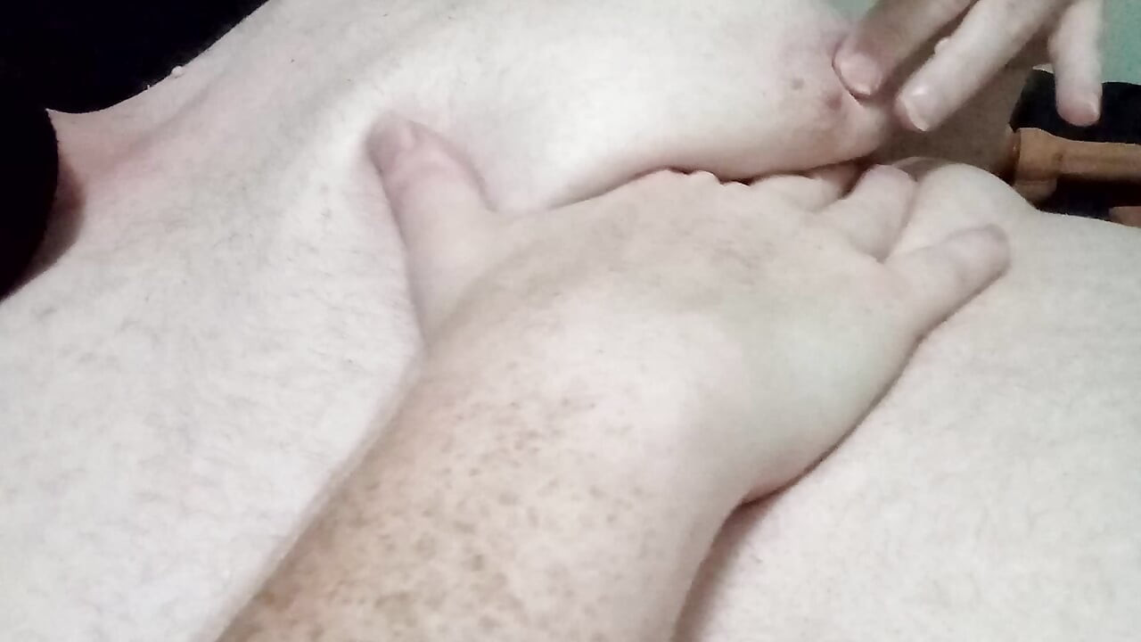 Playing With My Natural Sissy Tits
