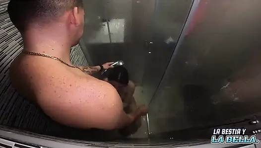 Anal Sex in the Shower with Beautiful Colombian Girl