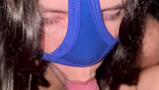 I love the look of her as I suck it off