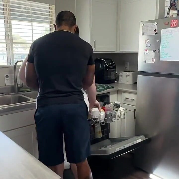 Catching Danica Doing Dishes