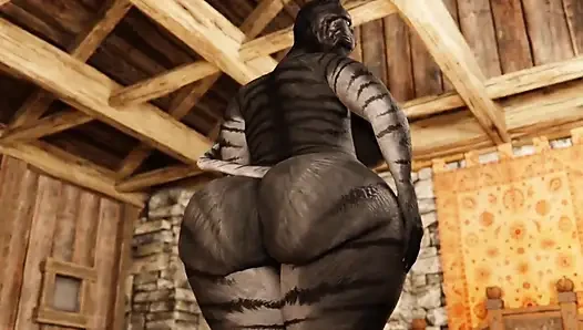 Big Cat - Small Lizard (no Sound) (furry Sex)