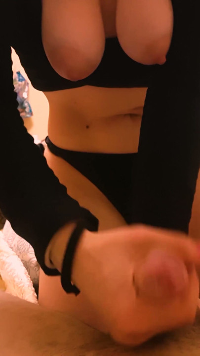 Horny STEPSISTER gives me a hot HANDJOB and makes me CUM HARD - UnlimitedOrgasm | Clip 1