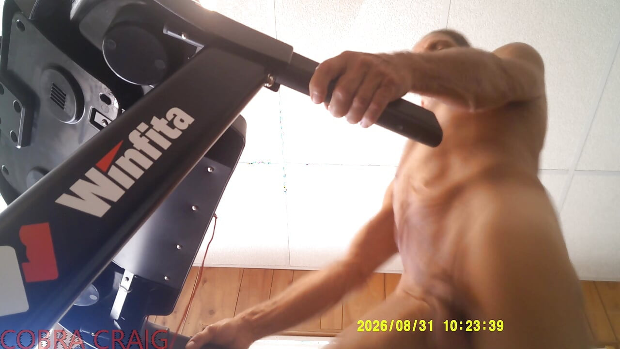 8-31-2026 NAKED TREAD MILL AND WHY COBRA CRAIG DOESN'T LIKE TO GO TO BED EARLY. AFRAID HE WON'T GET ANOTHER DAY.