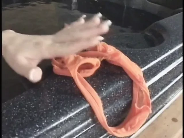 Young chick gets pounded in bathroom