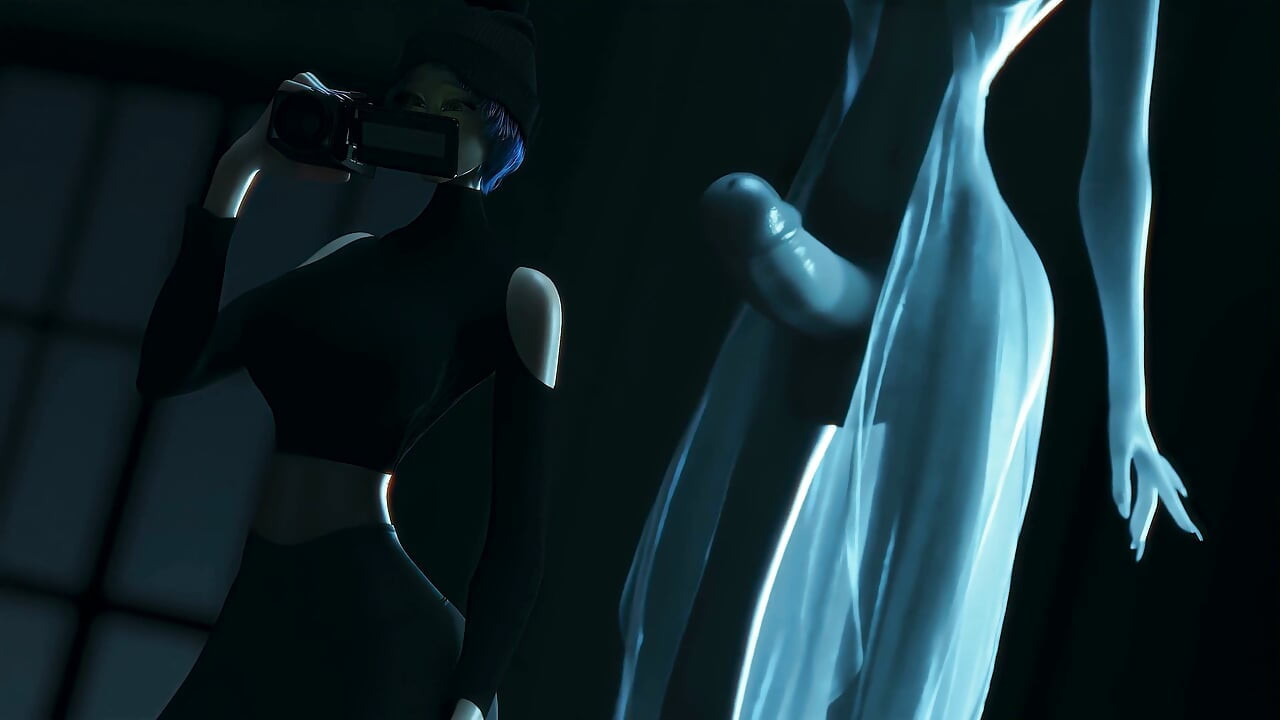 Riley the Ghost Gal Fucked by Futanari Big Dick Silver Lady - 3D Animation