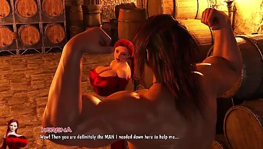 Barbarische Barbaren - vollbusige kellnerin wird hart gefickt