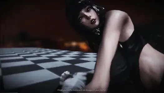 B040 Азиатская красотка мужчина была сократилась двумя красотками и использовалась как дилдо и отголоски