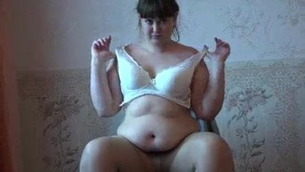cute fat babe shows herself and masturbates