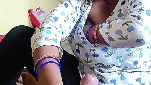 Mit ehemann hendjob, blowjob und com im mund