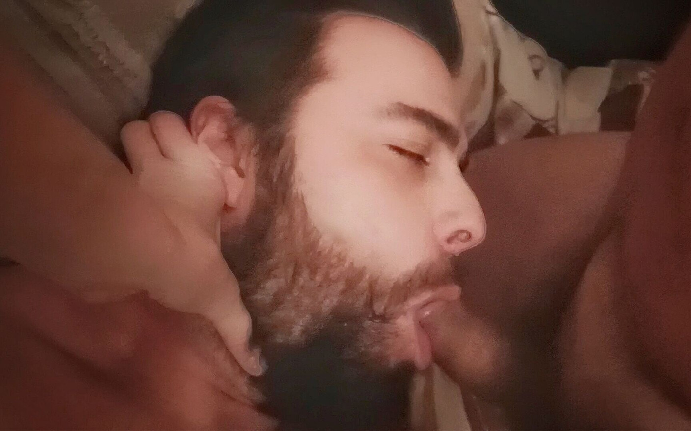 Cuckold threesome husband eat Stepdaddy's cum KellyAErick
