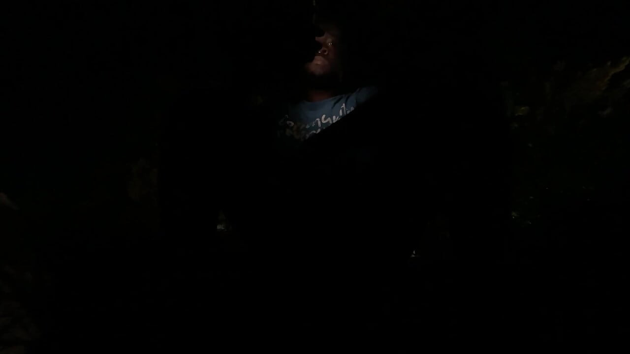 Outside In The Dark Gooning Till I Nut On The Sidewalk While Cars Passing By