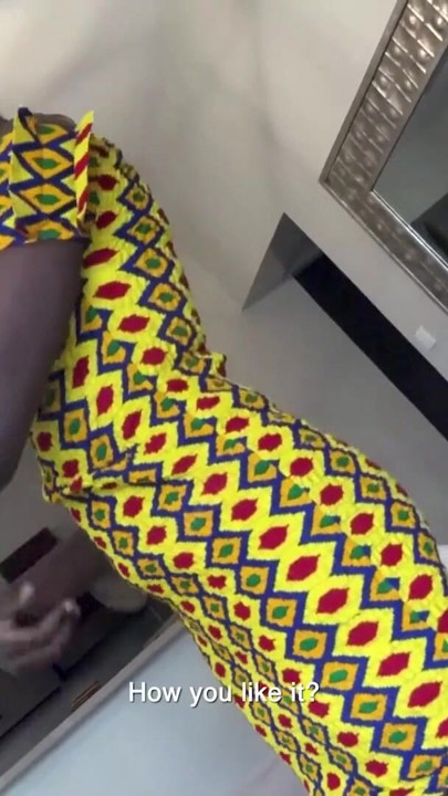 This EBONY Slut dropped down & started GAGGING On My BWC before she gets FACIAL POV | Clip 1