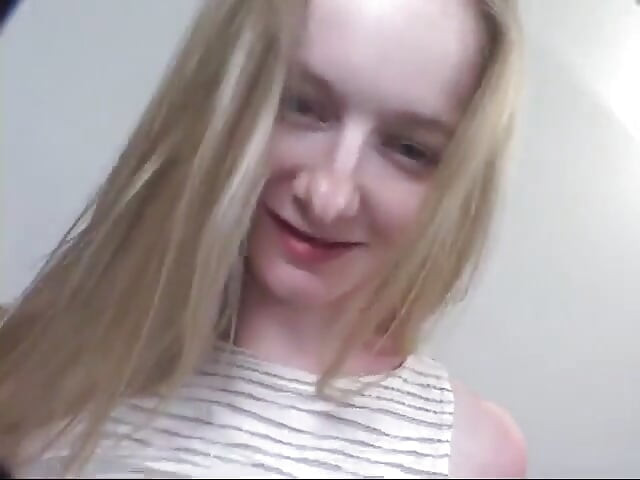 Horny babe enjoys the felling of a hard pole penetrating her tight pussy