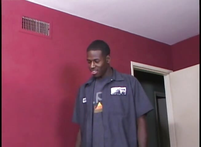 Gorgeous black girl gets fucked by a big black cock