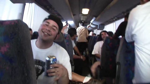 Wild orgy. Gangband for the blonde rock girl in the bus