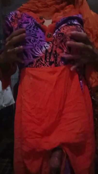 Sangee when wearing a daster wants me to cum