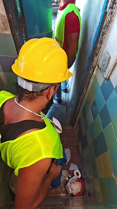 SEX IN THE BATHROOM OF A PUBLIC WORKPLACE