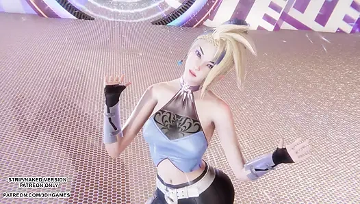 MMD  Aespa - Drama - Akali Sexy Kpop Dance League of Legends Hentai Uncensored 4K 60FPS