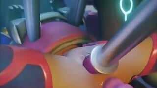 D.Va Using The Masturbation Machine