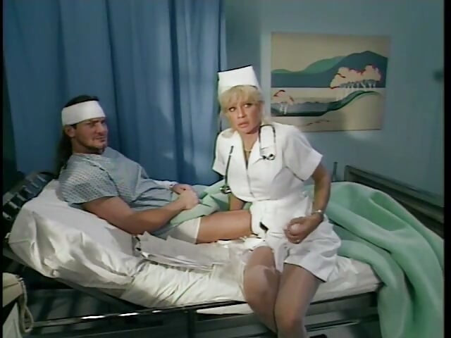 Injured patient in head bandage gets nurse pussy