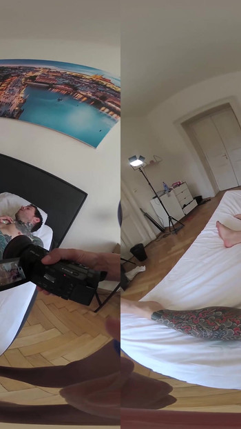 Captivating moment from "Katarina Rina - Tan Teenager W Massive Ass Cannot Stop Cumming In Monster Cock Threesome - Vr Part"
