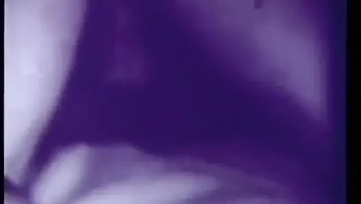 Vintage 3some with horny black & white milf and strapon dildo (No audio but music)