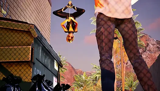 AWESOME SPIDERGIRL HARD FUCKED AT SUPERMARKET