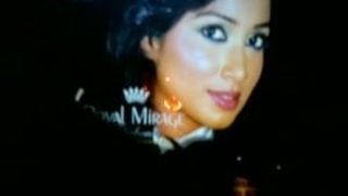 Shreya Ghoshal - thik cum shot over her face moaning