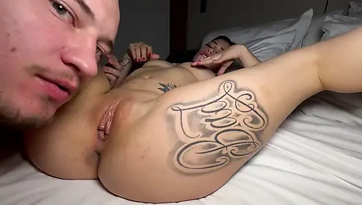 My stepbrother sees me in the room, grabs me while no one is in the house and finishes me inside, leaving my pussy full of milk.