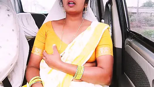 Indian Car Sex. House Maid Try to Fucking with House Owner. Telugu Dirty Talks.