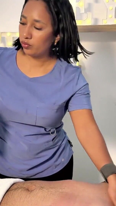 Leyne Rodriguez: Small Penis Humiliation Bodywork Session | Clip 1