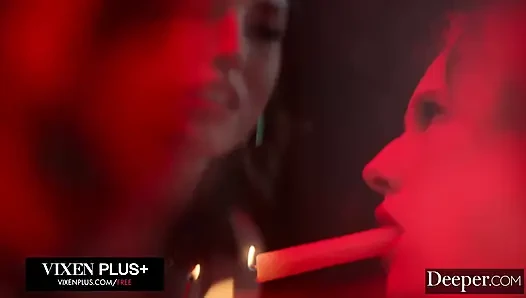 Daha derine. Bağlı ashley lane ve octavia red büyük zenci yarağıyla sert sikişiyor, tüm yol boyunca çığlık atıyorlar