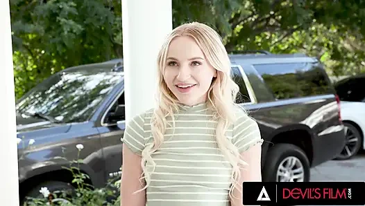 DEVILS FILM - Cute Blonde Babysitter Gets Banged By Her Boss