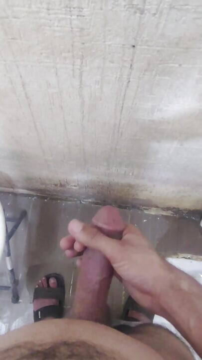 Masturbating in bathroom with big White dick full video bathroom