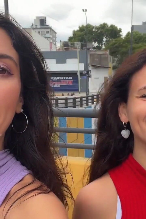 Slutty Neighbors Ask for Cum on Their Cute Faces for Public Cumwalk