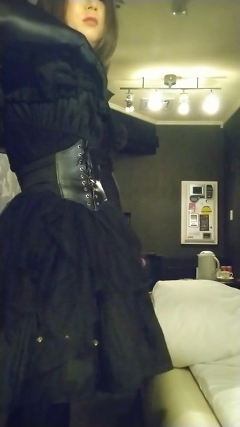 Must-share moment from "I couldn't hide the big dick of a cross-dressing boy wearing a black dress, and it came out and I"