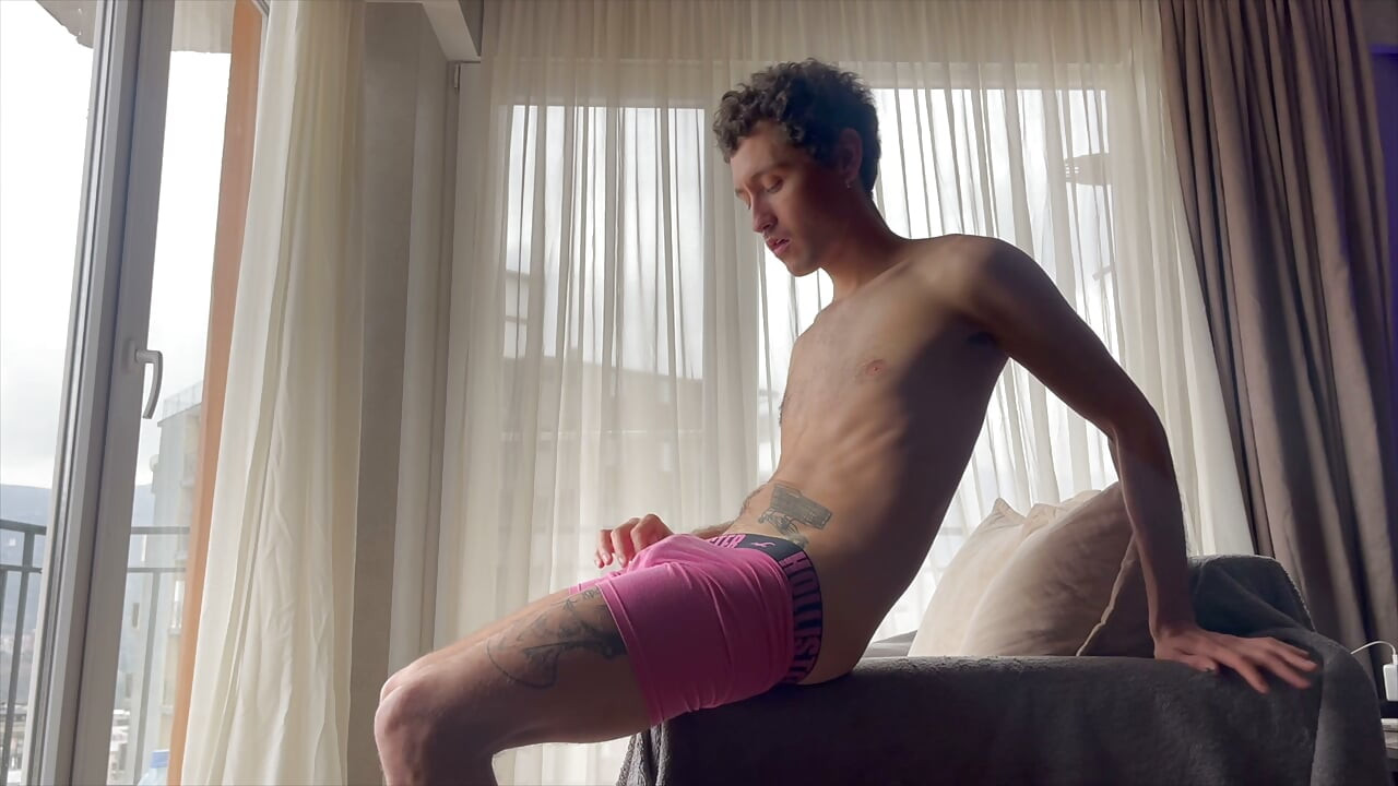 Pink Shorts Tease - I Fuck a Toy Then We Double Penetrate It Together