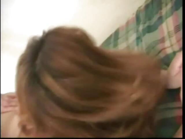 Horny White Stude Bangs Redhaired Housewife with Slant Eyes