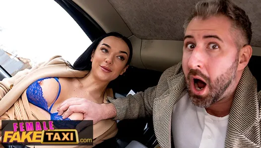 Female Fake Taxi Lady Gang gives this guy another chance to fuck her tight pussy