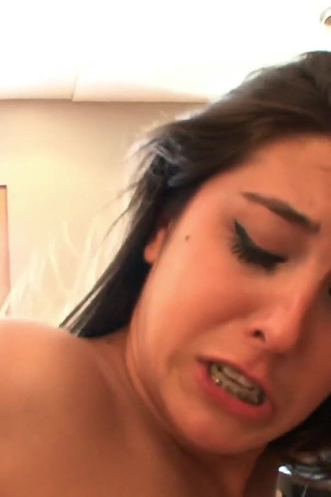 Hot brunette girl gets fucked by big dick teacher