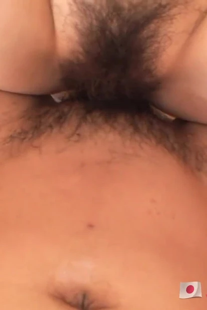 Japanese teen with nice tits and hairy pussy
