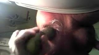 cucumber in my sloppy amateur gay ass