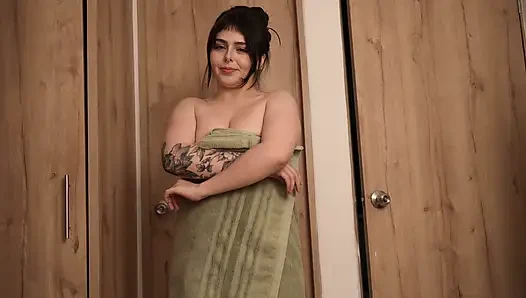 POV My Girlfriend Rides Me After the GYM Sweaty and Horny