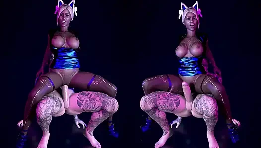 Di Klub Malam, Mulatto Panas Disetubuhi Oleh Kontol Putih Besar