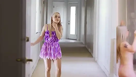 FamilyStrokes - фигуристой Vixen Brittany Shae намазывает маслом и трахает ее большую офигенную задницу